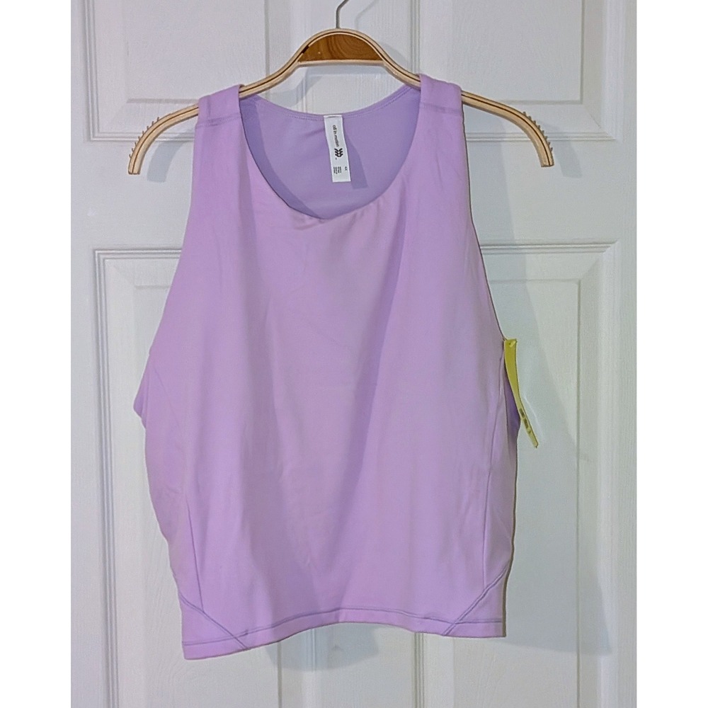 All in Motion Tank Top Shelf Bra‎ Athletic Workout Racerback Lilac 4X NWT